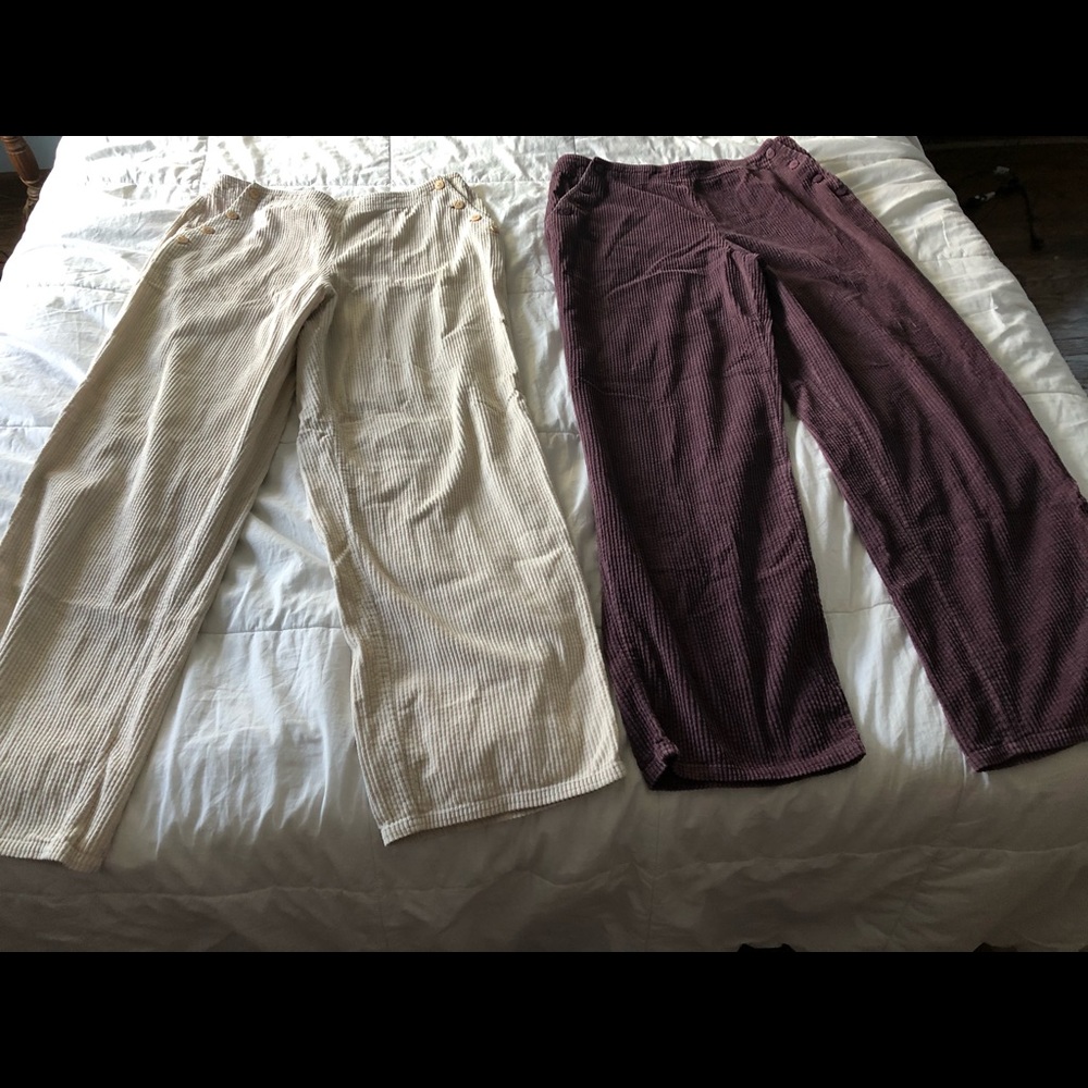 Vintage late 90s sailor wide leg cords.